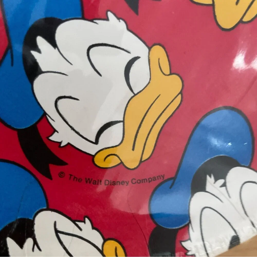 Vtg Gibson Disney Donald Duck Deep Dish Birthday Party Plates 7 Inch Set 8 1980s